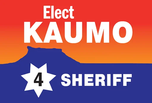 Logo - Elect Kaumo for Sheriff